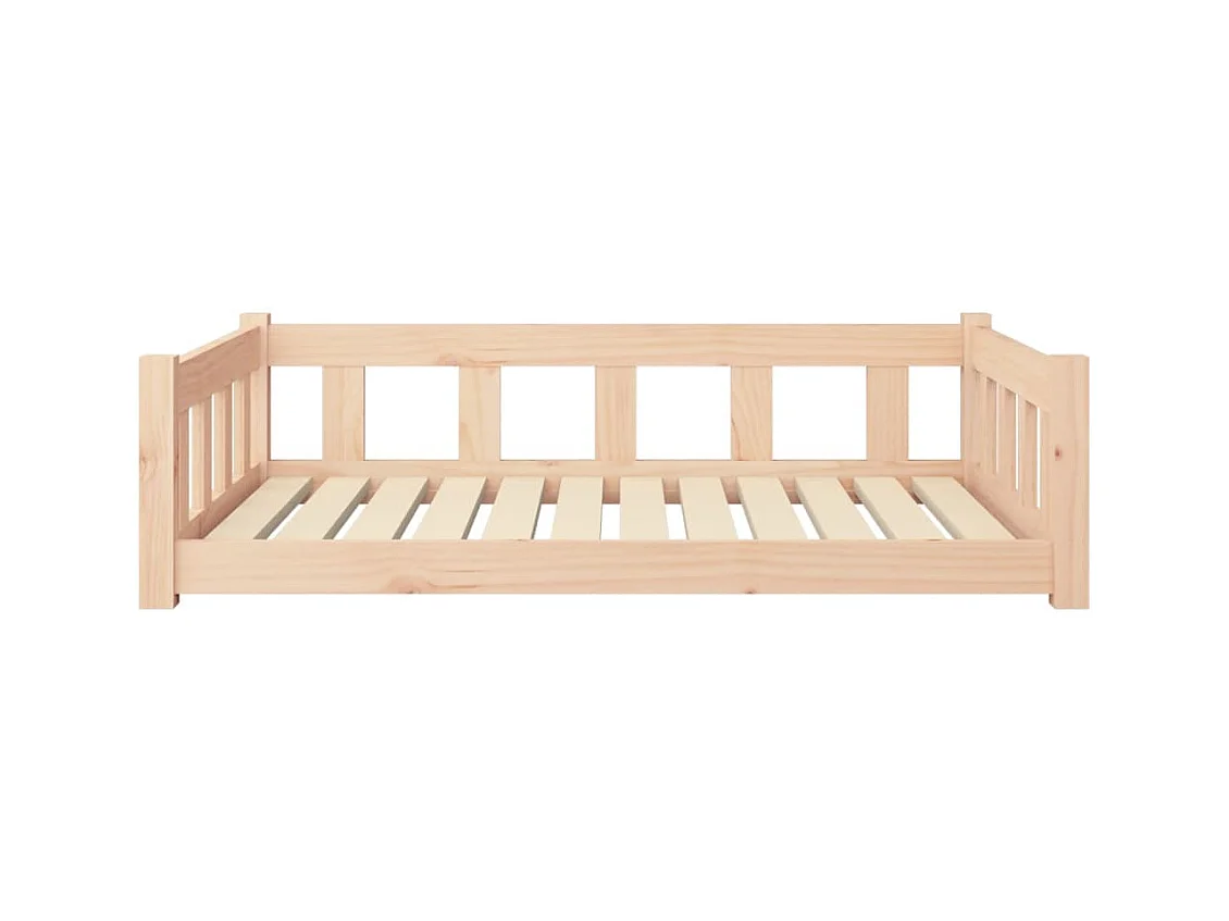Cama para perros madera maciza de pino 105,5x75,5x28 cm