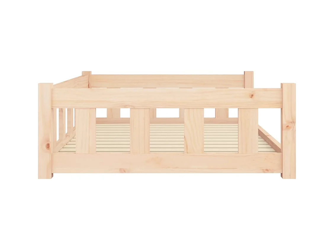Cama para perros madera maciza de pino 105,5x75,5x28 cm