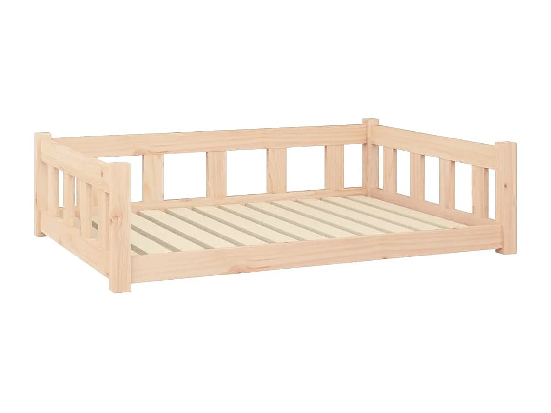 Lit pour chien 105,5x75,5x28 cm bois de pin solide