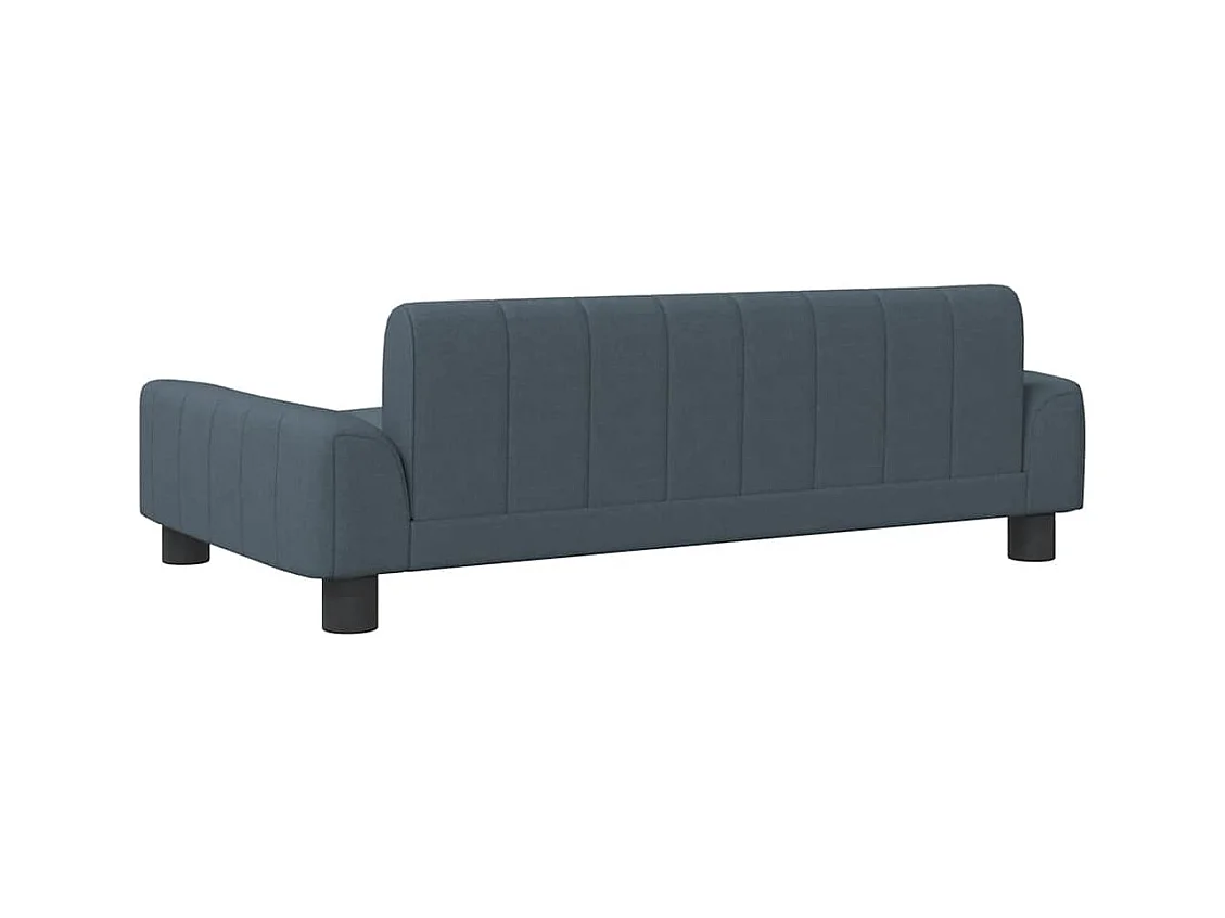 Cama para perros de tela gris oscuro 90x53x30 cm