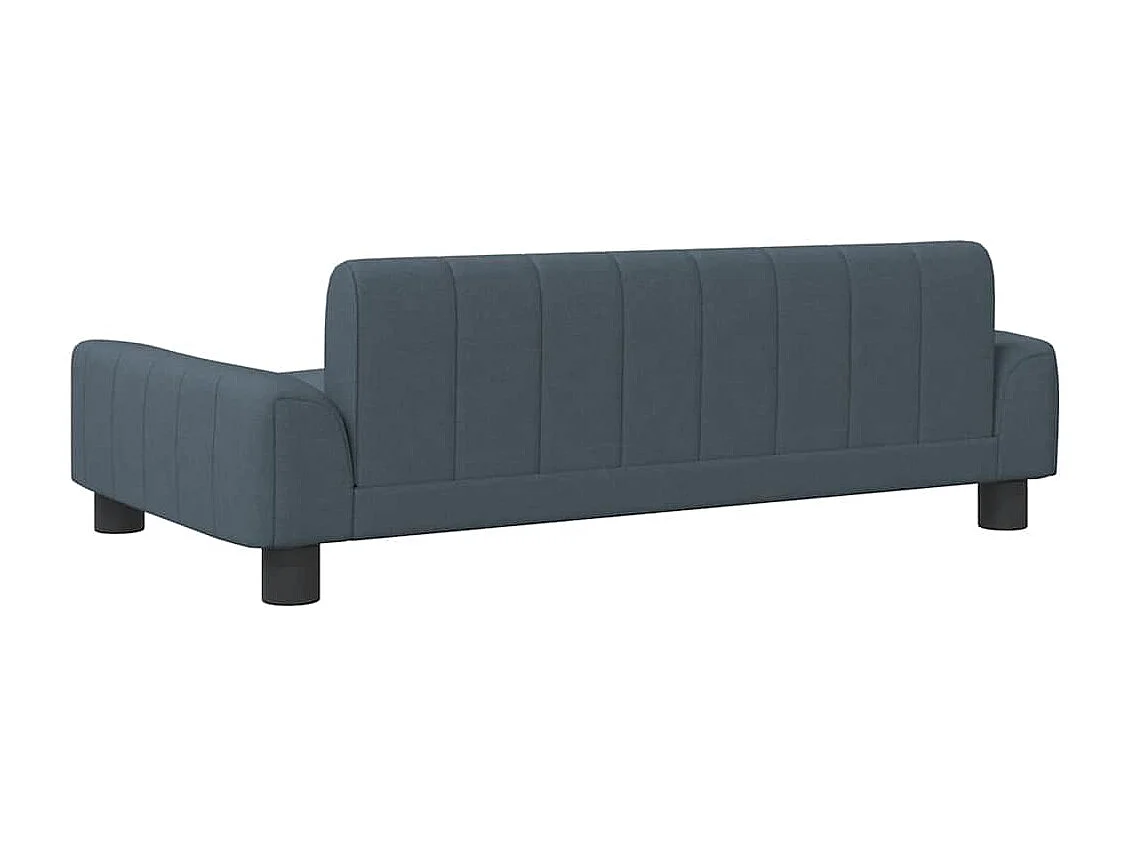 Lit pour chien gris foncé 90x53x30 cm tissu