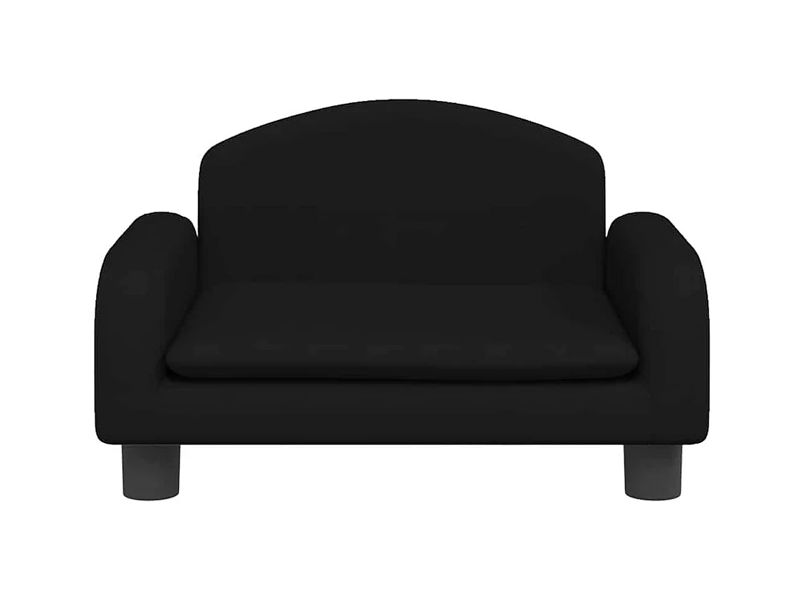 Cama para perros de tela negra 50x40x30 cm