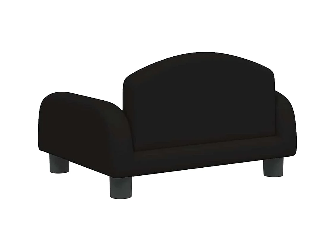 Cama para perros de tela negra 50x40x30 cm