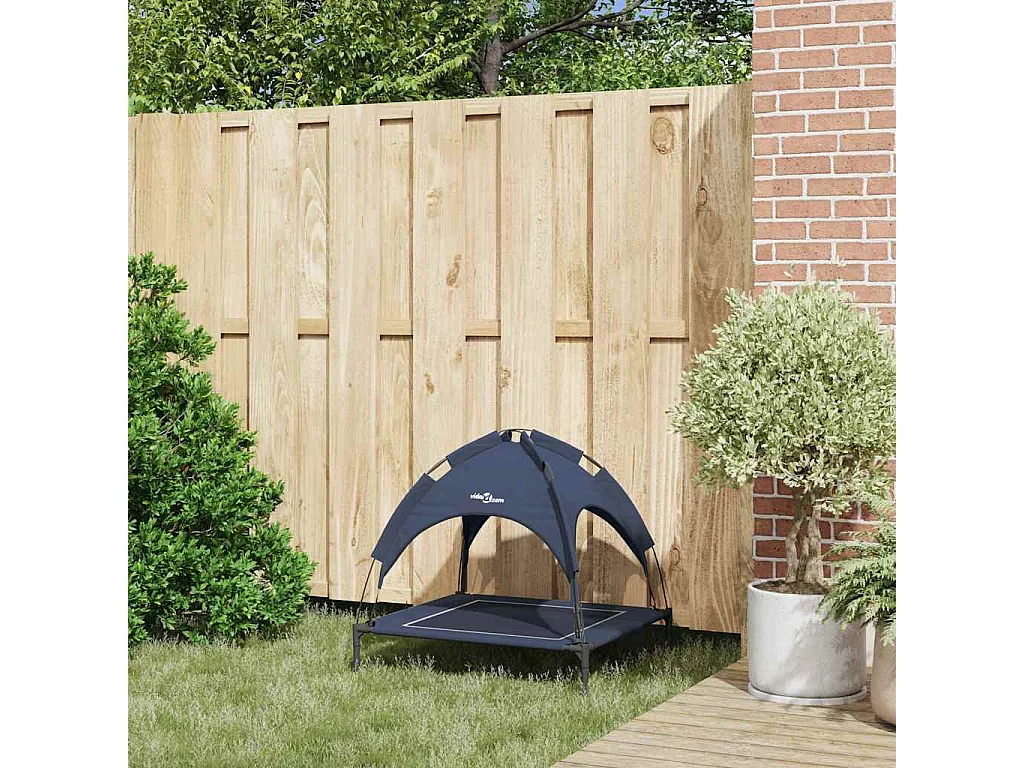 Lit pour Chien Bleu marine m Acier