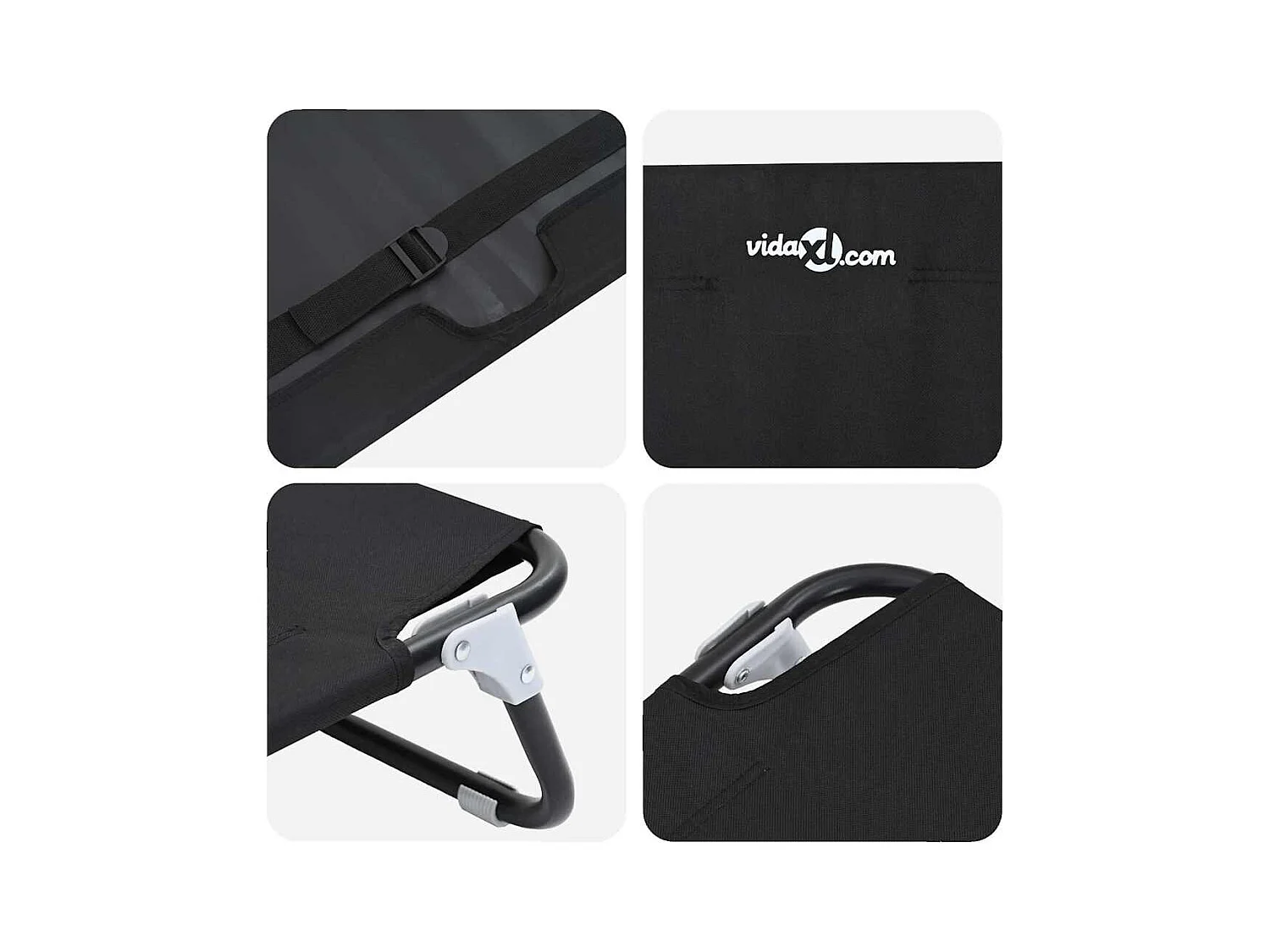 Cama para Cachorro Preto ML Tecido Oxford e Aço