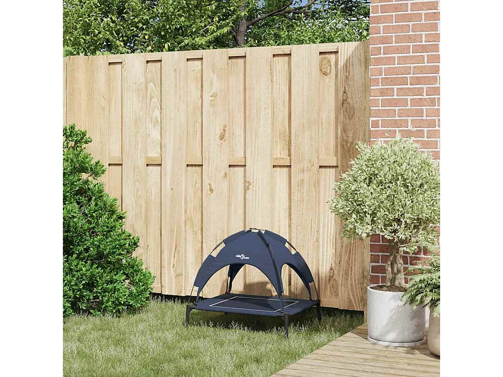 Lit pour Chien Bleu marine s Acier