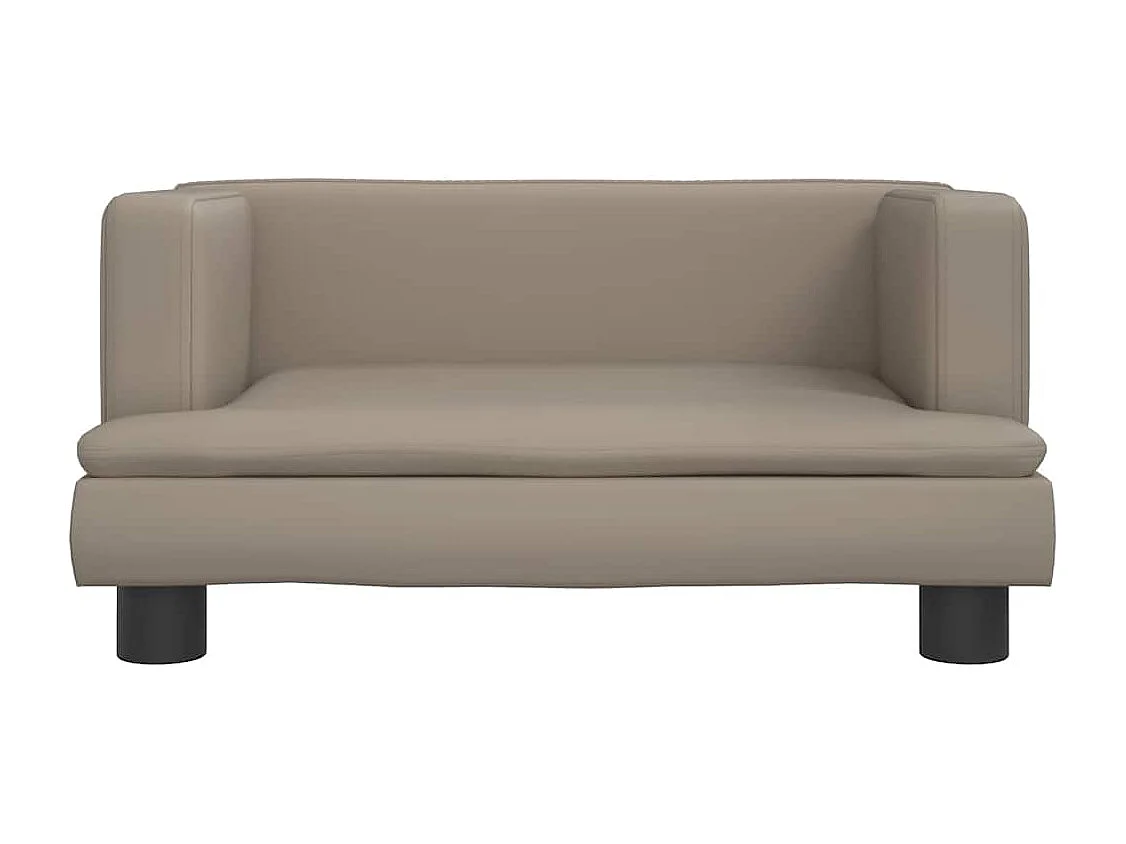 Lit pour chien cappuccino 60x40x30 cm similicuir