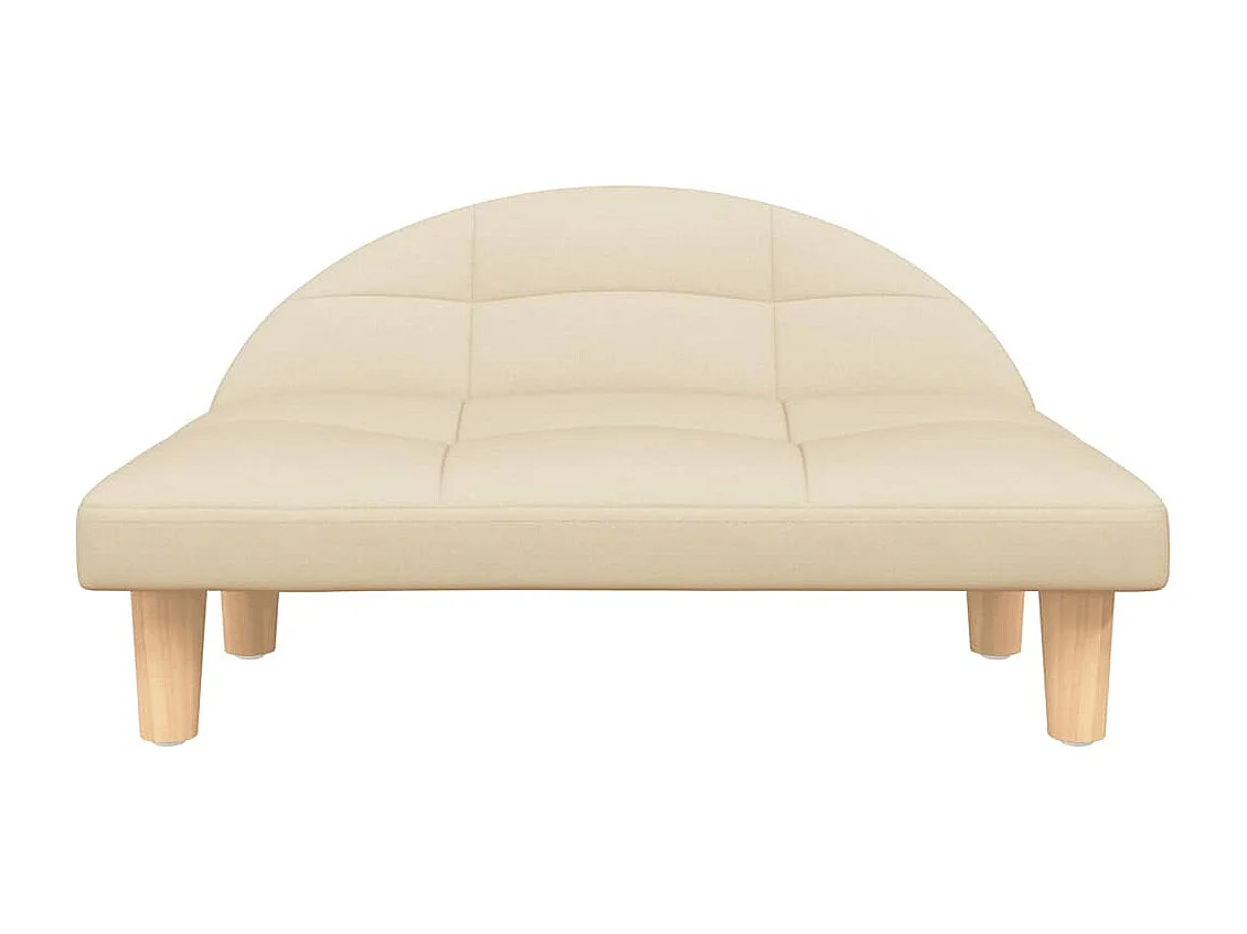 Lit pour chien crème 70x52x30 cm tissu