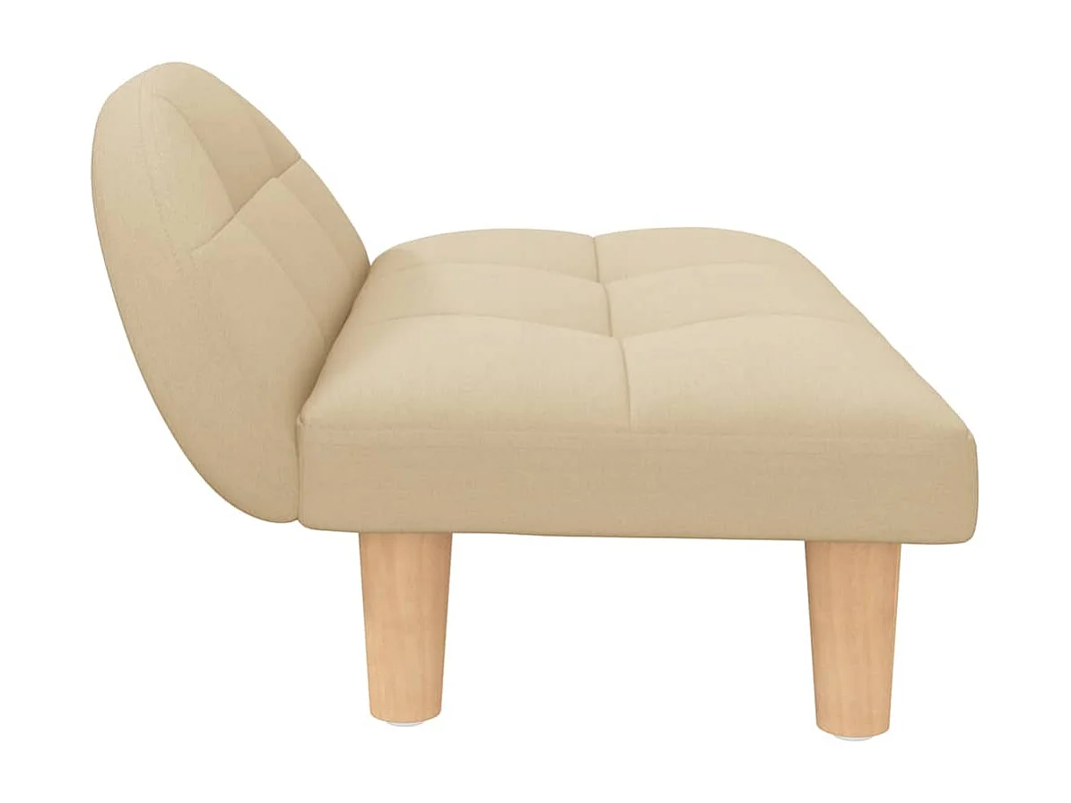 Lit pour chien crème 70x52x30 cm tissu