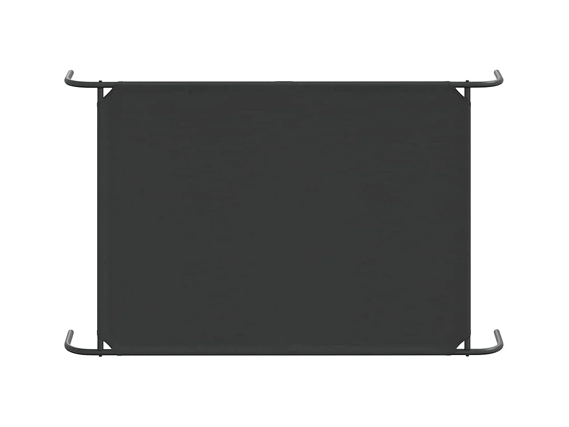 Cama para cães elevada 130x80x20cm tecido oxford e aço preto
