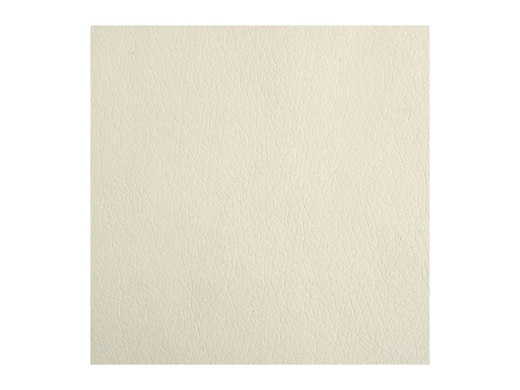 Cama para cães 60x40x30 cm couro artificial cor creme