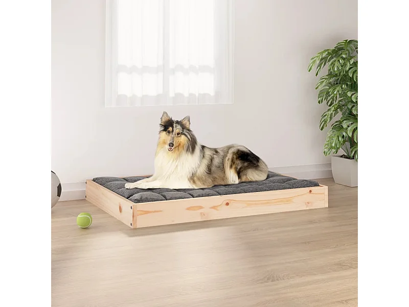 Lit pour chien 91,5x64x9 cm Bois de pin solide