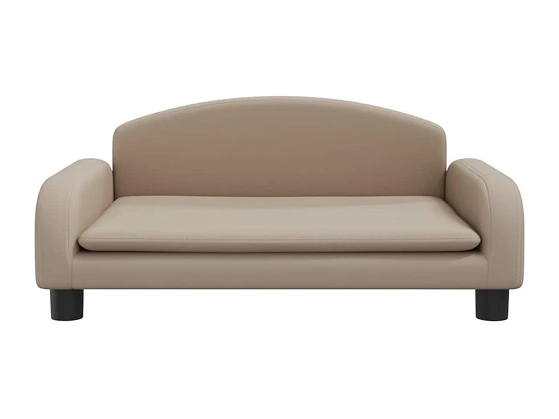 Lit pour chien cappuccino 70x45x30 cm similicuir