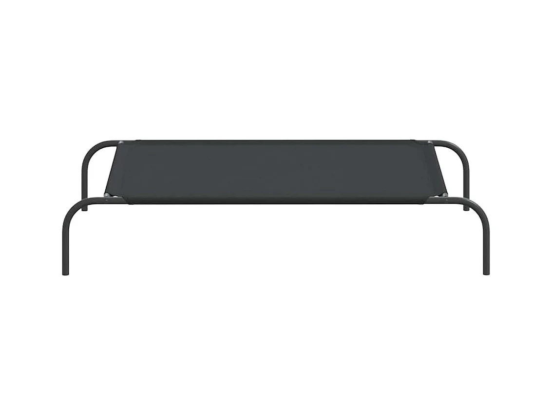 Cama para cães elevada 110x65x20 cm tecido oxford e aço preto