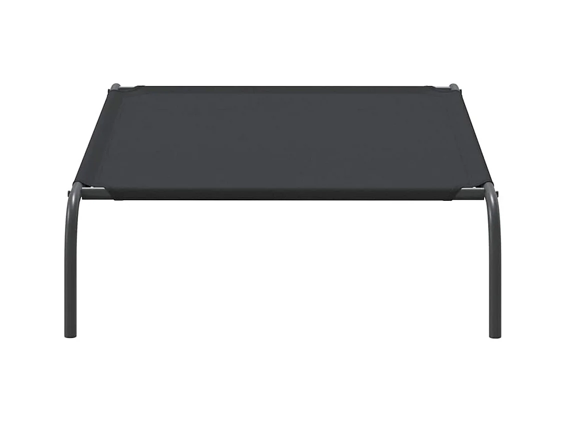 Cama para cães elevada 110x65x20 cm tecido oxford e aço preto