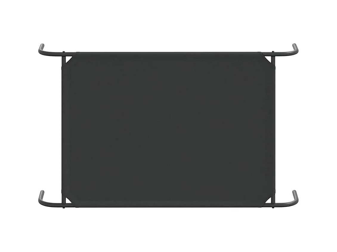 Cama para cães elevada 110x65x20 cm tecido oxford e aço preto