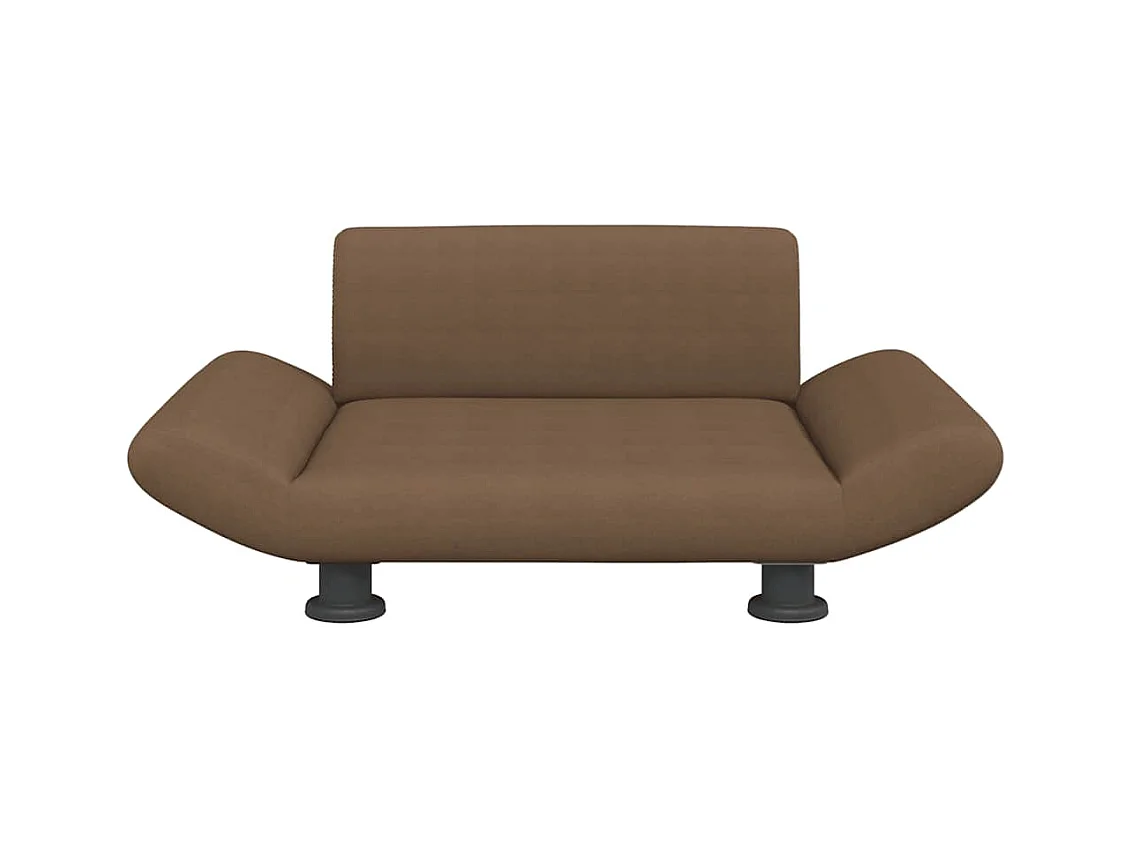 Lit pour chien marron 70x45x28 cm tissu