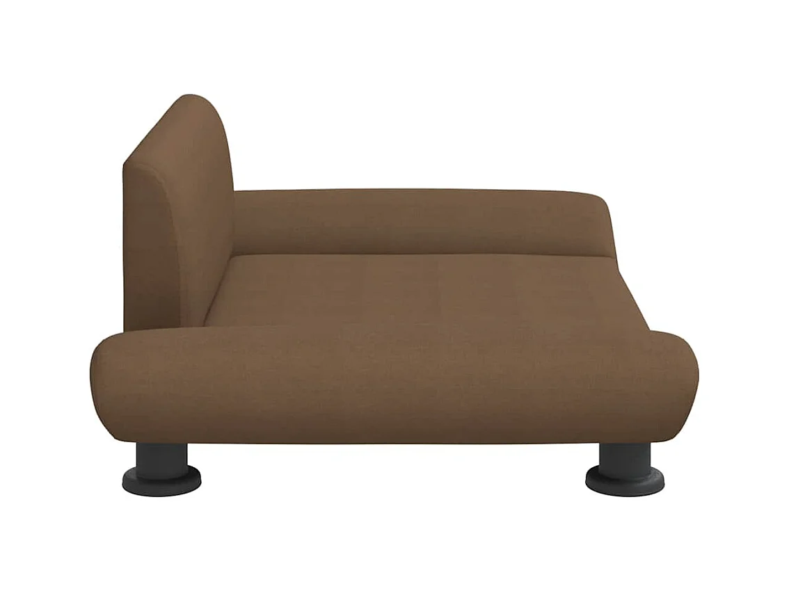 Lit pour chien marron 70x45x28 cm tissu