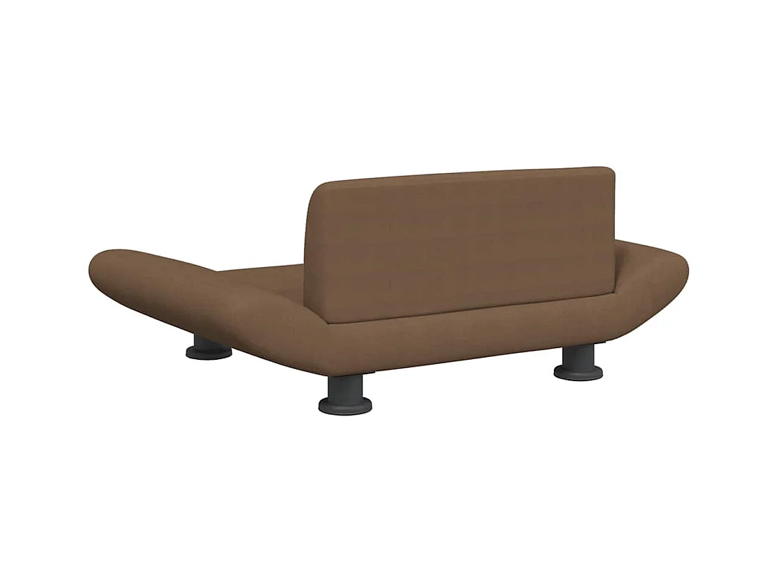 Lit pour chien marron 70x45x28 cm tissu