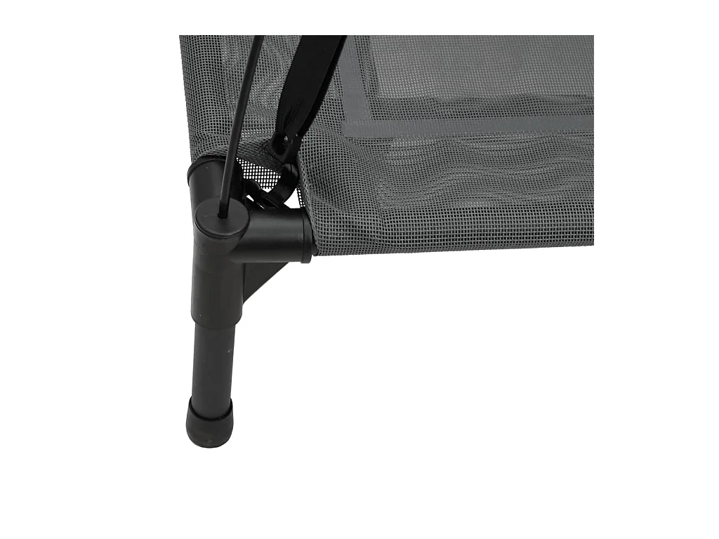 Lit pour chien avec auvent anthracite tissu Oxford et acier