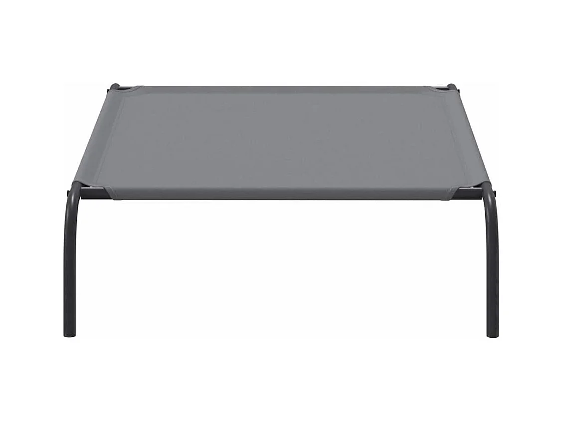 Cama para cães elevada 110x65x20cm tecido oxford e aço cinzento