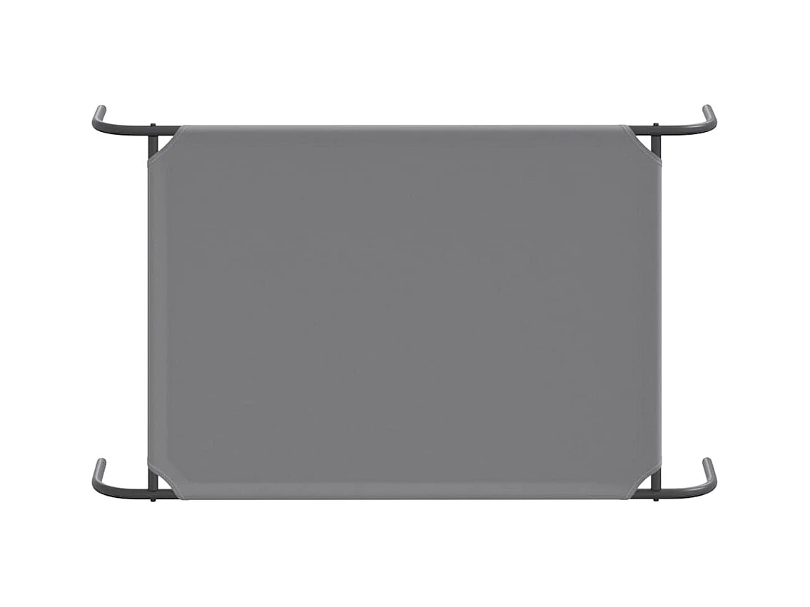 Cama para cães elevada 110x65x20cm tecido oxford e aço cinzento