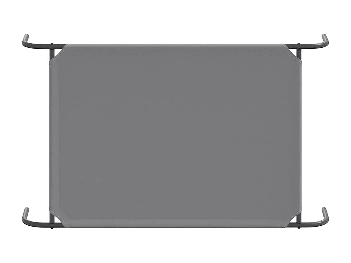 Cama para cães elevada 110x65x20cm tecido oxford e aço cinzento
