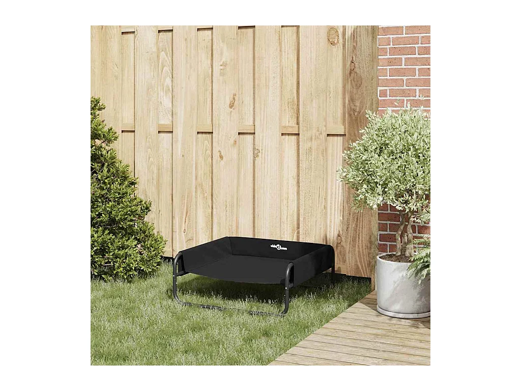 Cama para Cachorro Preto ML Tecido Oxford e Aço