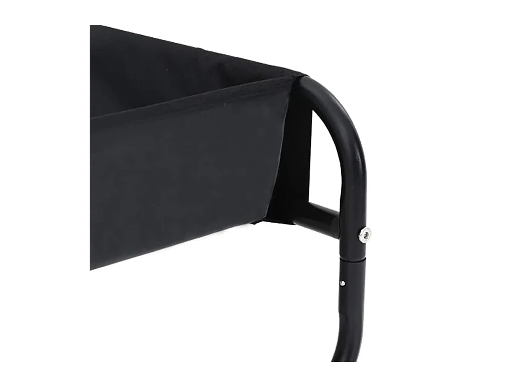 Cama para Cachorro Preto ML Tecido Oxford e Aço