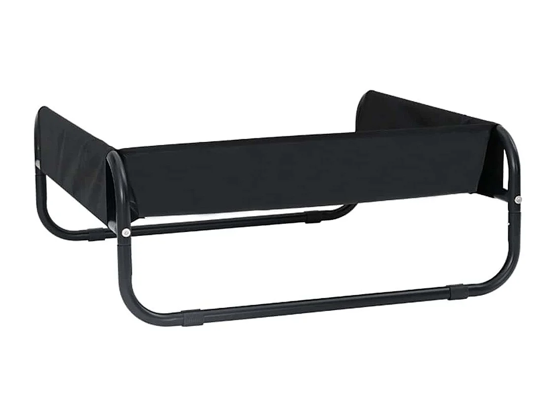 Cama para Cachorro Preto ML Tecido Oxford e Aço