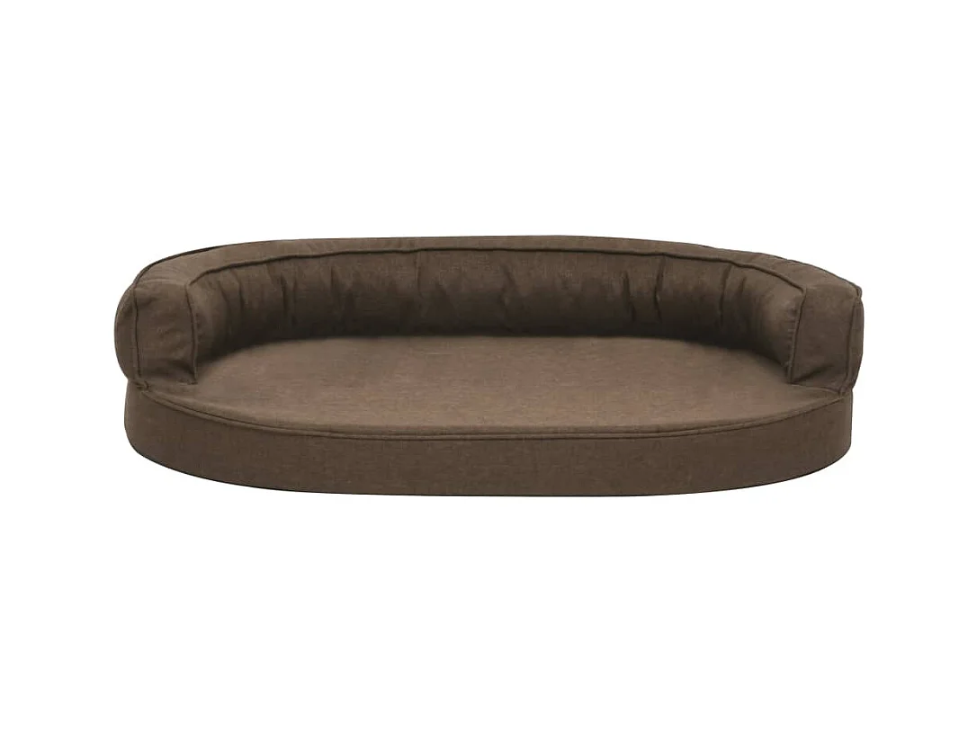 Matelas de lit ergonomique pour chien 75x53 cm Aspect de lin