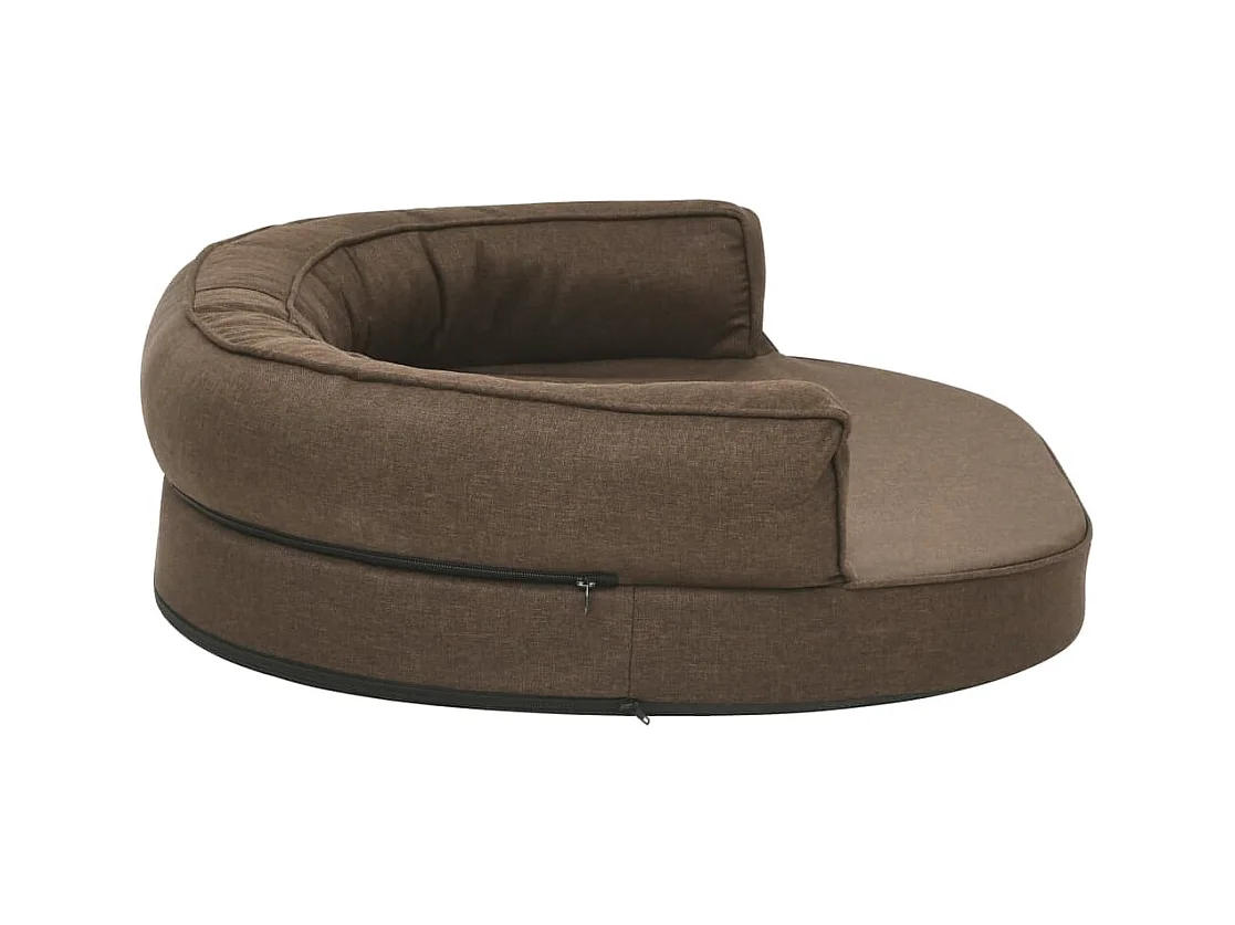 Matelas de lit ergonomique pour chien 75x53 cm Aspect de lin