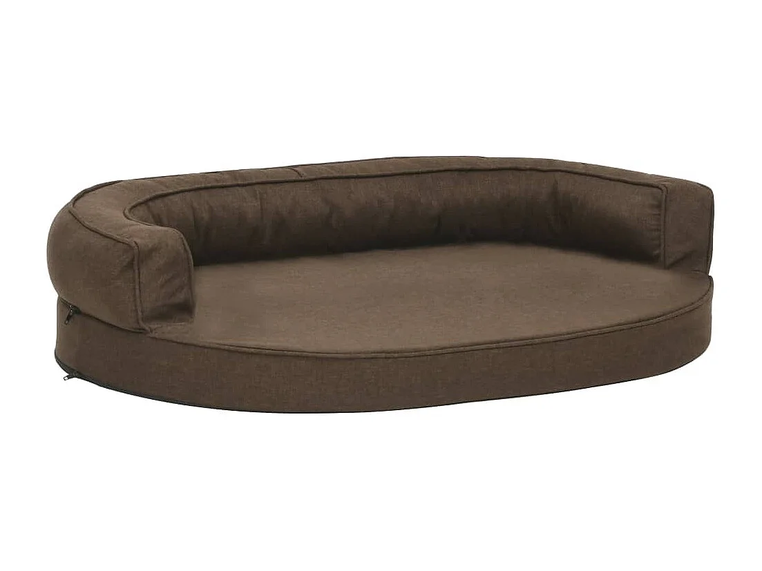 Matelas de lit ergonomique pour chien 75x53 cm Aspect de lin