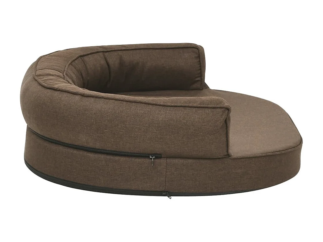 Matelas de lit ergonomique pour chien 75x53 cm Aspect de lin