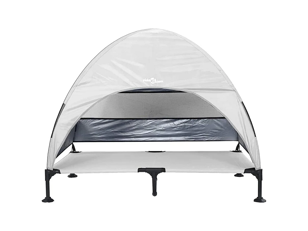 Cama Elevada para Perros Manual Gris plata 127 x 81 x 108 cm