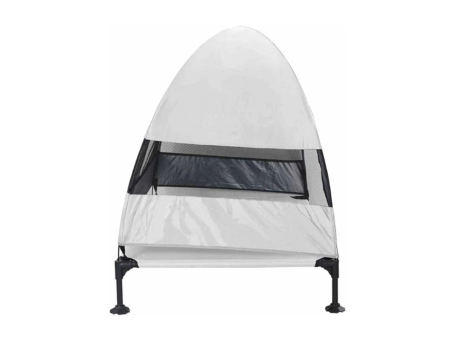 Lit surélevé pour chien Gris Argenté 127 x 81 x 108 cm