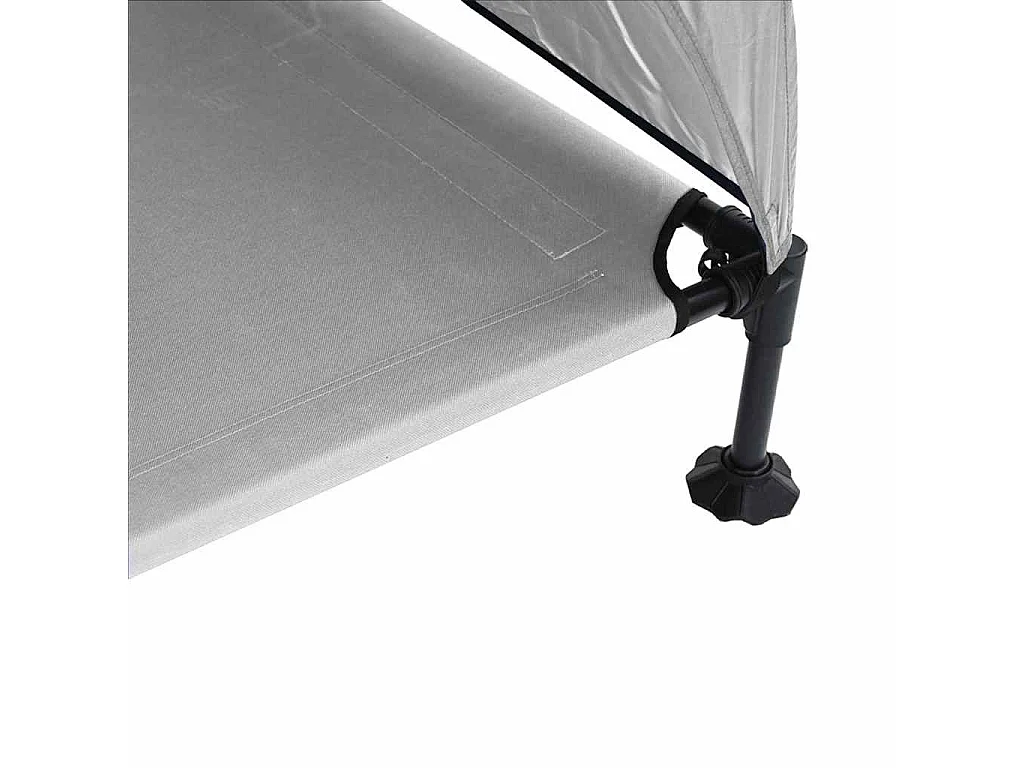 Lit surélevé pour chien Gris Argenté 127 x 81 x 108 cm