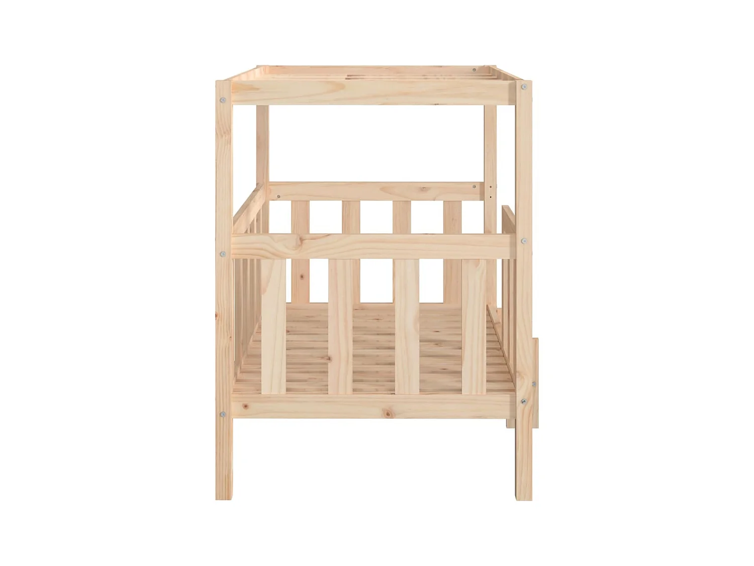 Cama para perros madera maciza de pino 105,5x83,5x100 cm