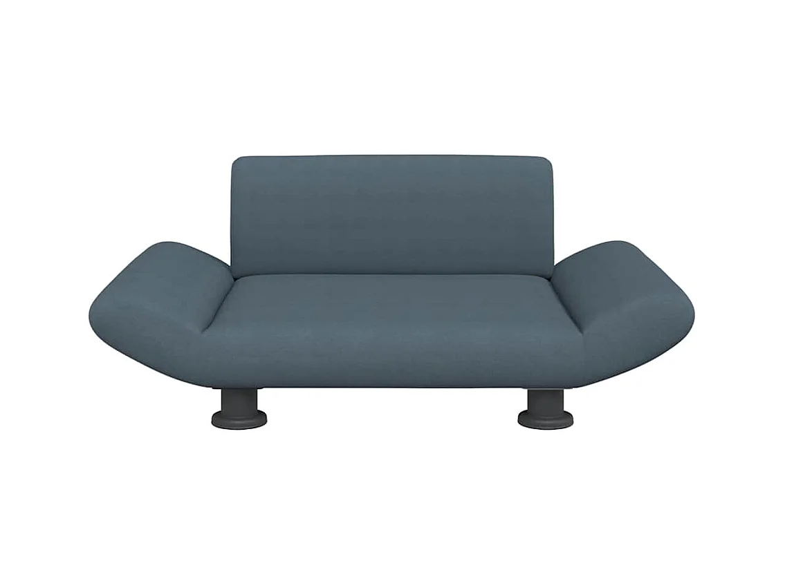 Cama para perros de tela gris oscuro 70x45x28 cm