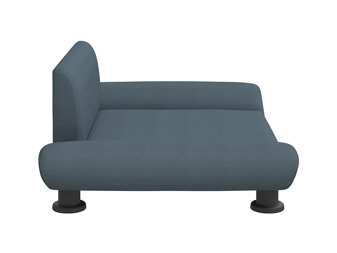 Cama para perros de tela gris oscuro 70x45x28 cm