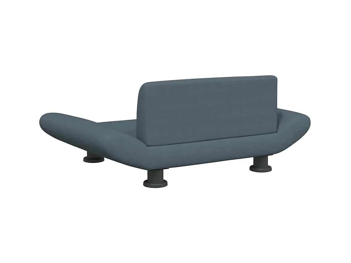 Cama para perros de tela gris oscuro 70x45x28 cm