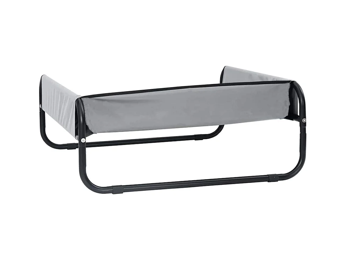 Cama para perro Gris Claro m Tela Oxford y Acero