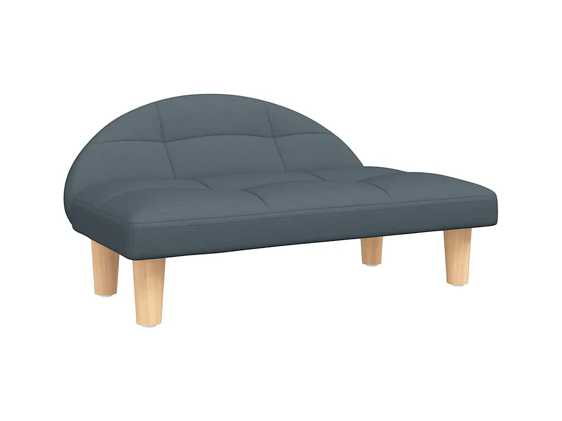 Cama para cães 70x52x30 cm tecido cinzento-escuro