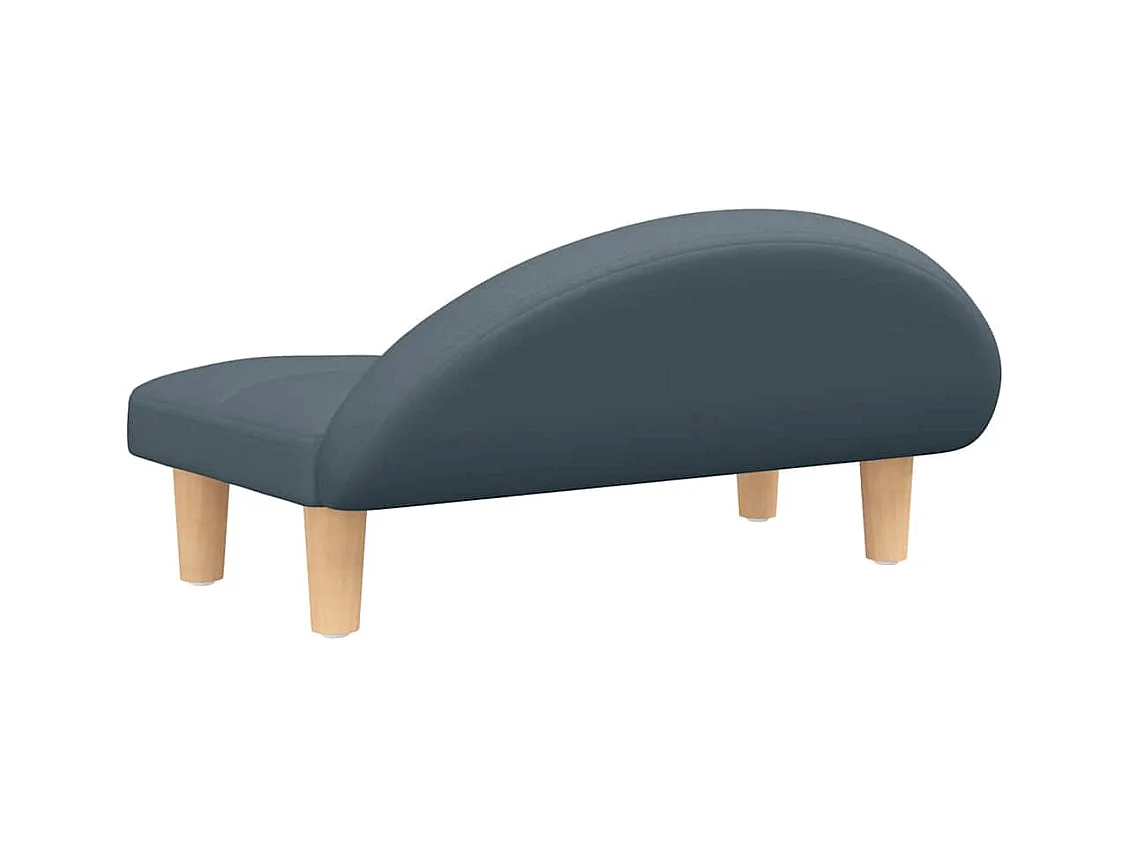 Cama para cães 70x52x30 cm tecido cinzento-escuro