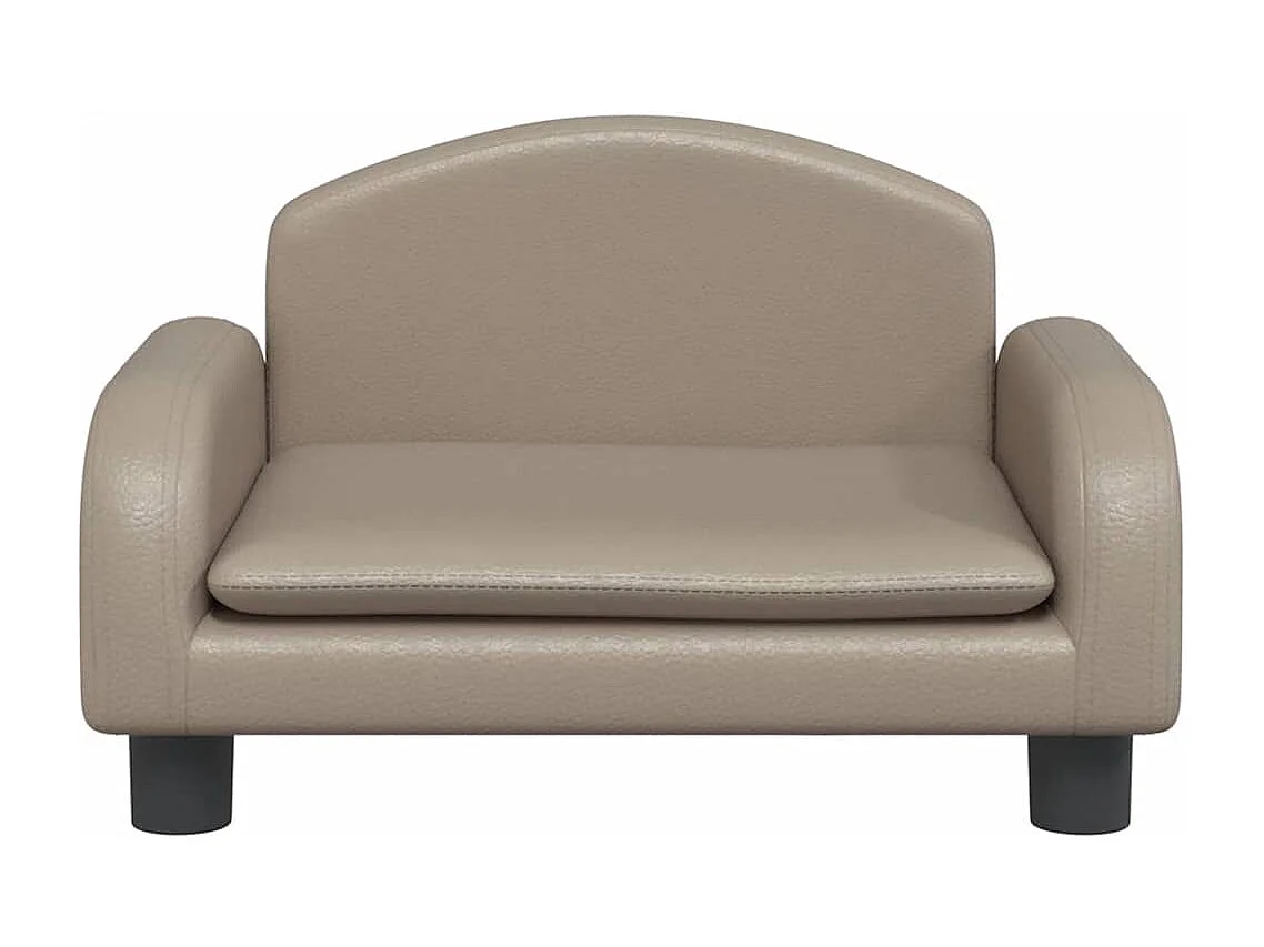 Lit pour chien cappuccino 50x40x30 cm similicuir