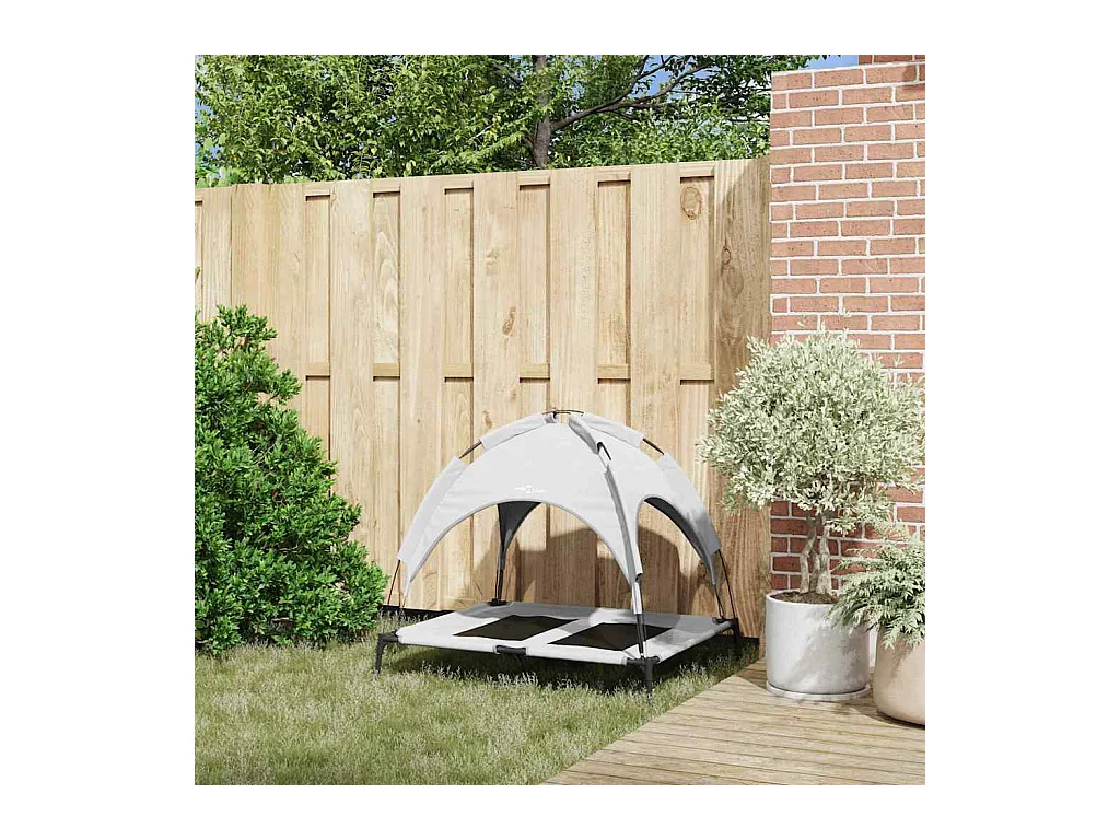 Cama para perro Gris plata l Acero