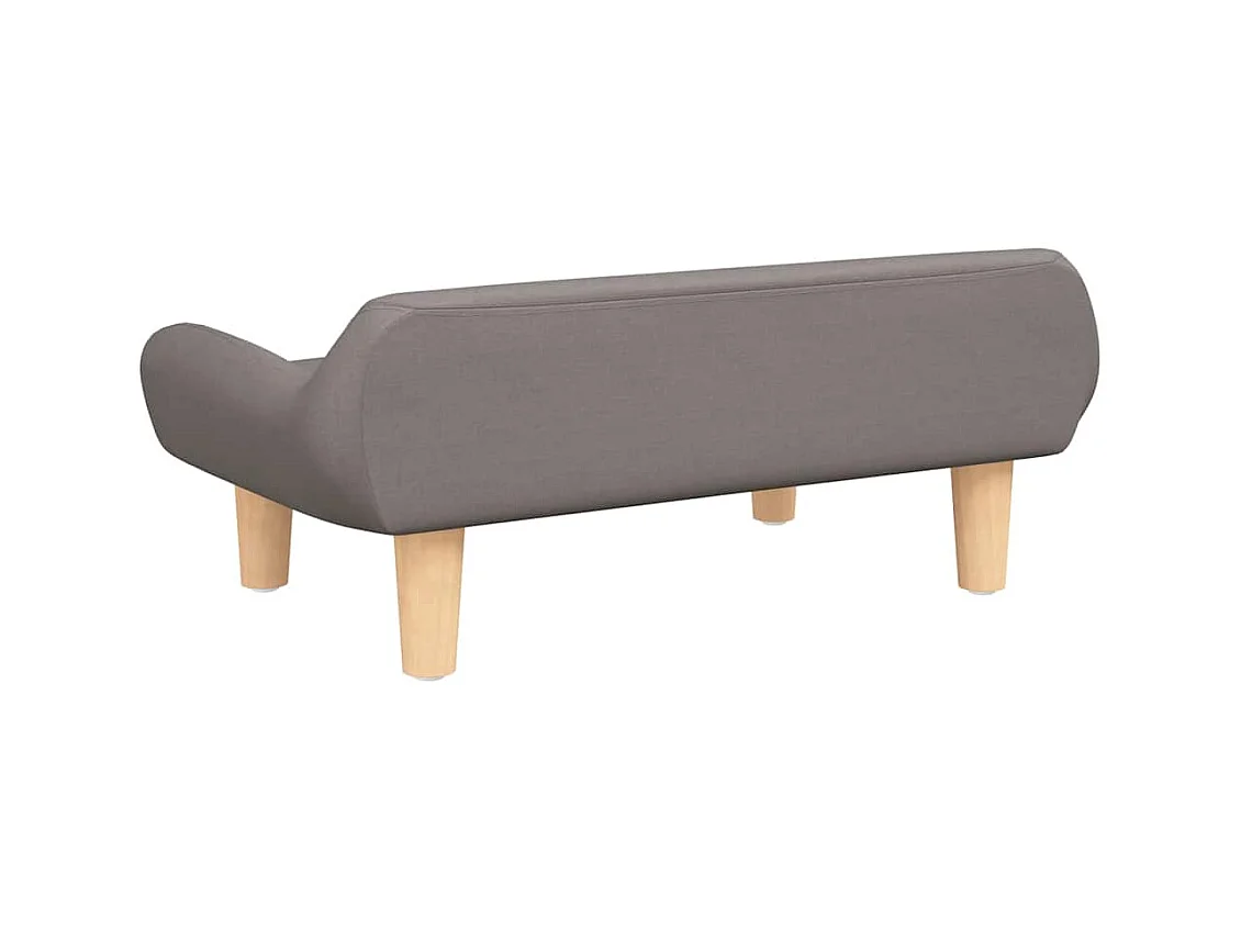 Cama para perros de tela gris taupe 70x40x24 cm