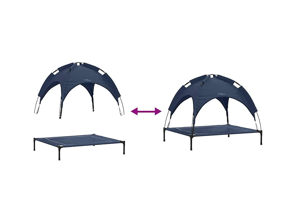 Cama para perro Azul marino l Acero