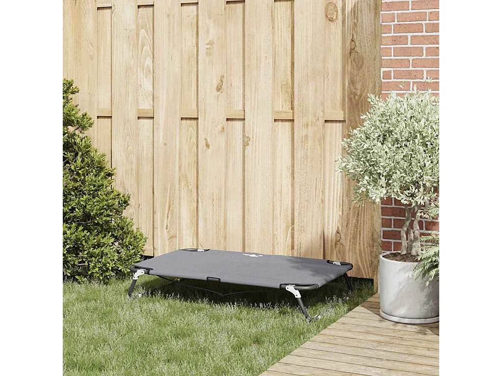 Lit pour Chien Gris clair 105 x 65 x 18 cm