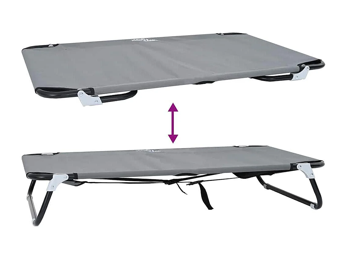 Lit pour Chien Gris clair 105 x 65 x 18 cm